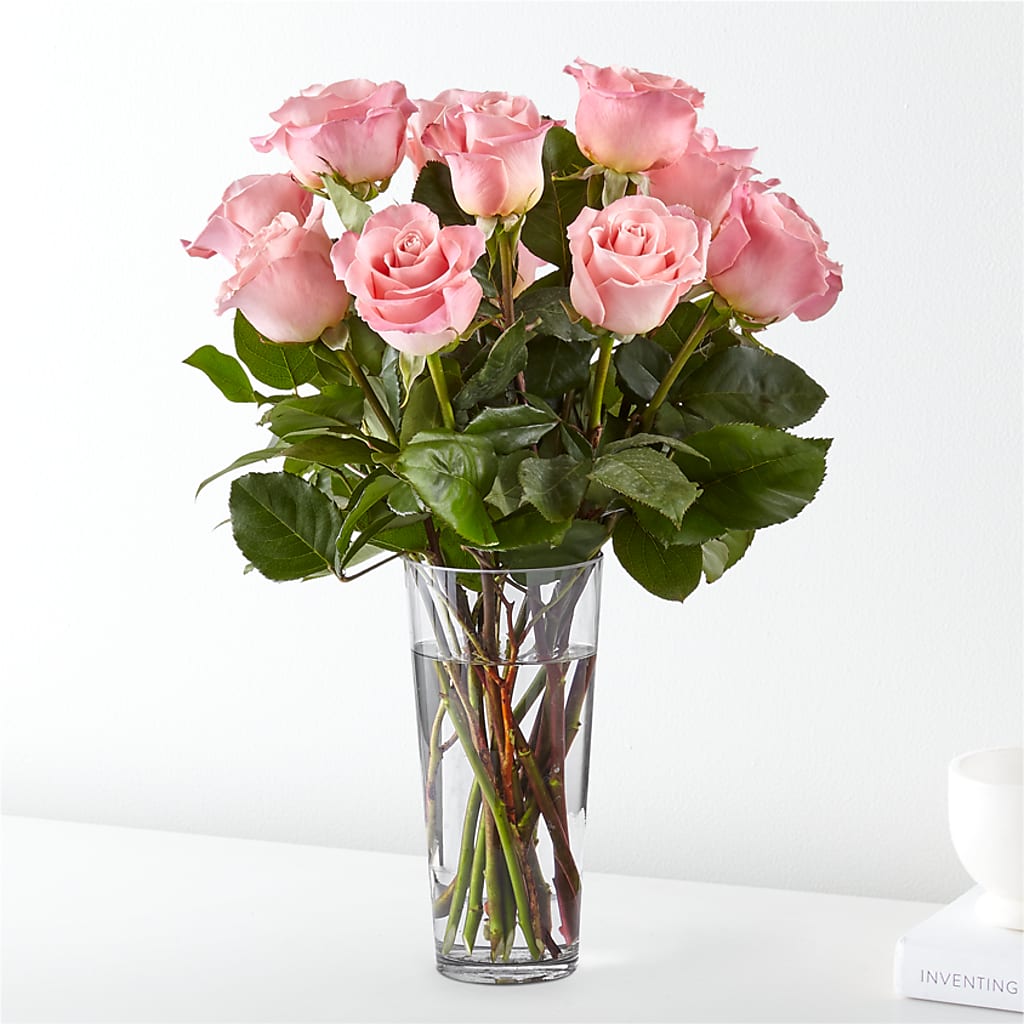 Long Stem Pink Rose Bouquet – My Florist, Calgary AB
