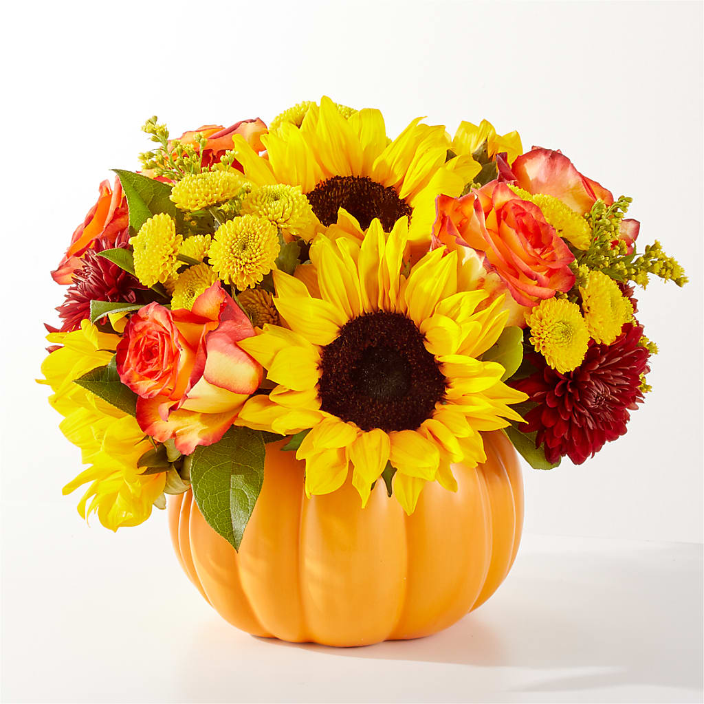 Golden Gourd Pumpkin Bouquet – My Florist, Calgary AB