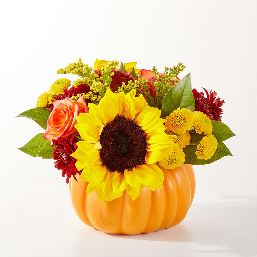Golden Gourd Pumpkin Bouquet – My Florist, Calgary AB