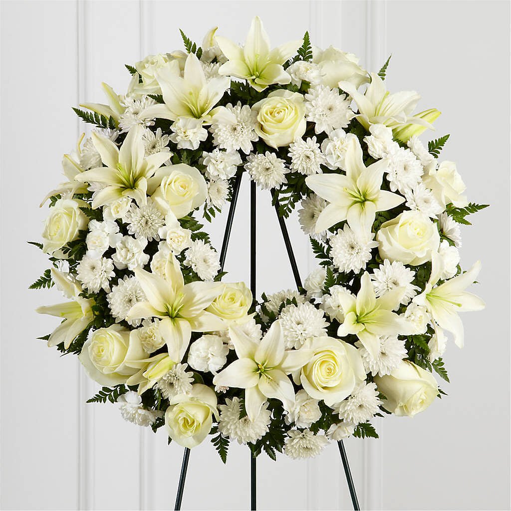 Treasured Tribute Wreath – My Florist, Calgary AB