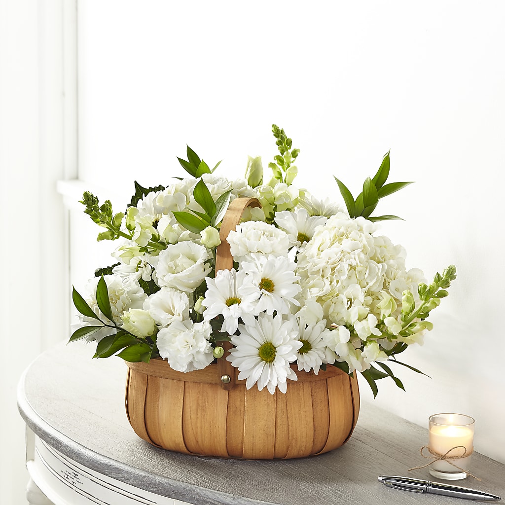 Pure Ivory Basket – My Florist, Calgary AB