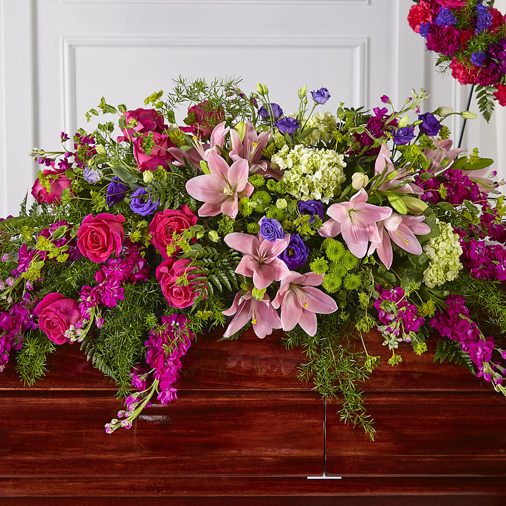 Radiant Tribute Casket Spray – My Florist, Calgary AB
