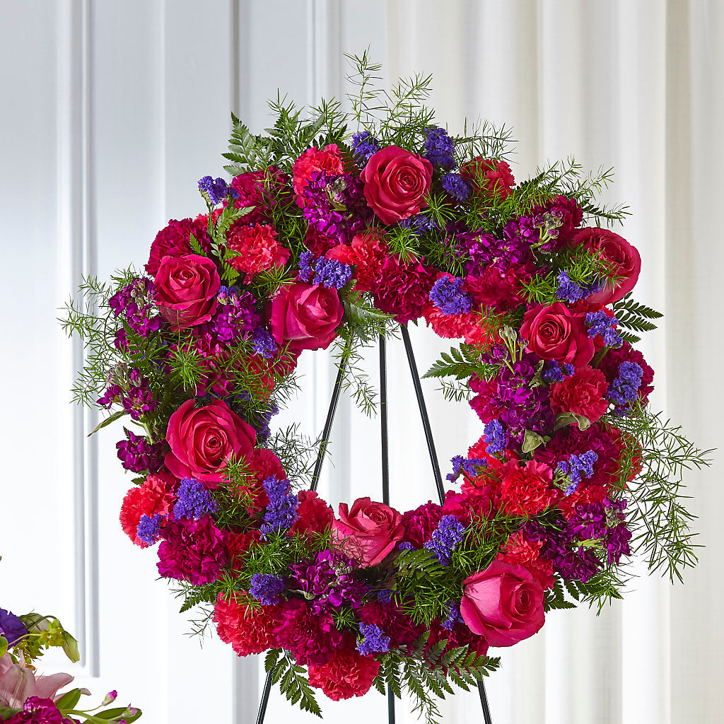 Calming Colors Wreath – My Florist, Calgary AB