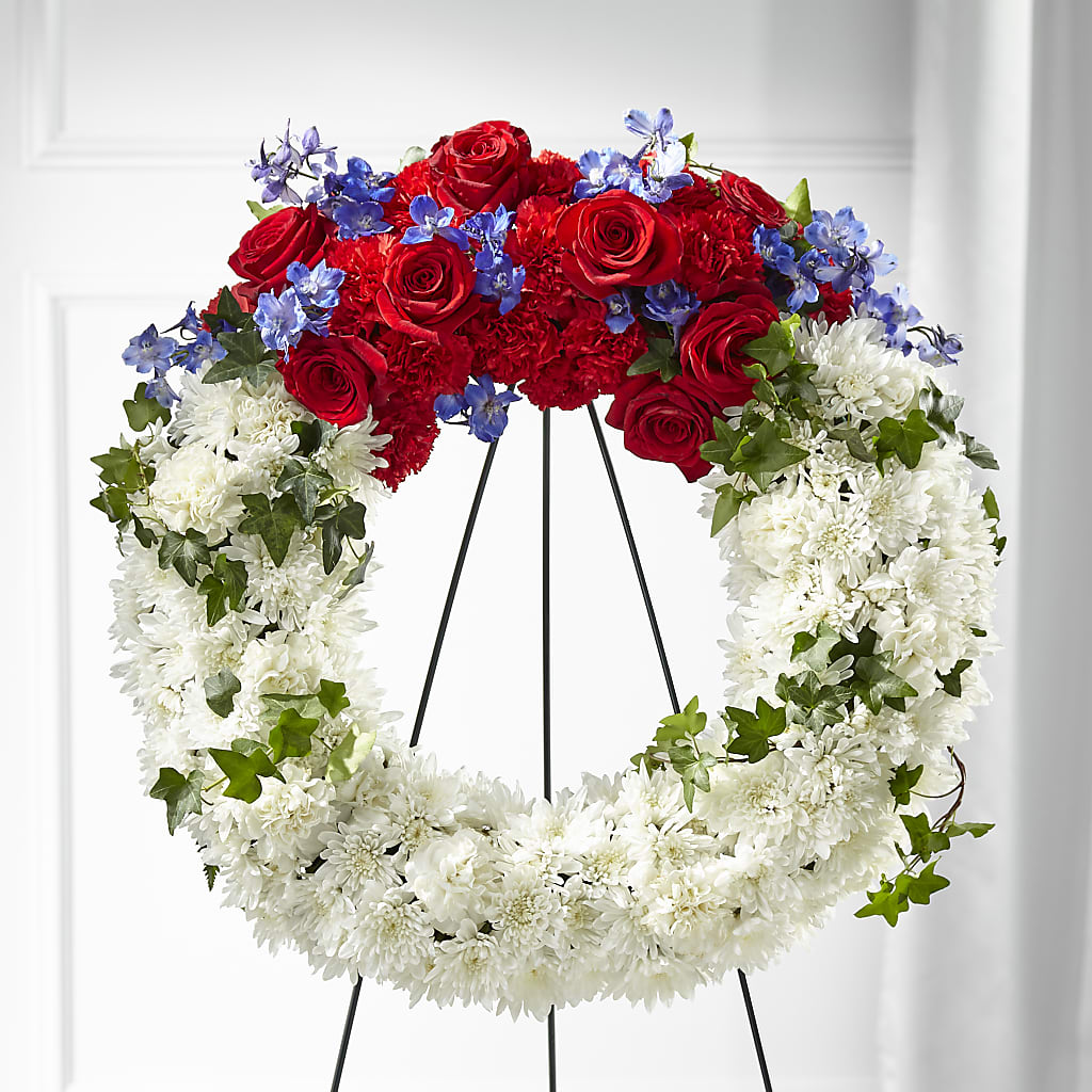 Patriotic Passion Wreath – My Florist, Calgary AB