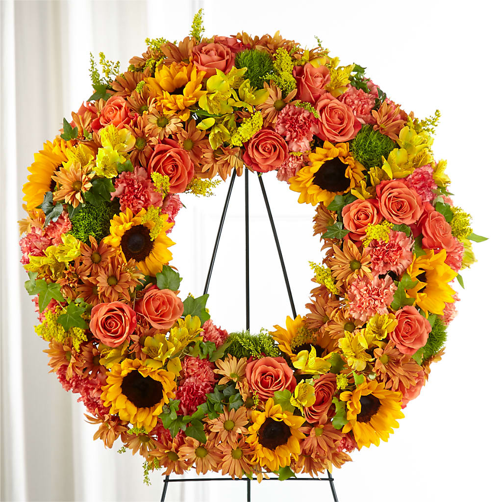 Autumnal Memories Wreath (Standard) – My Florist, Calgary AB