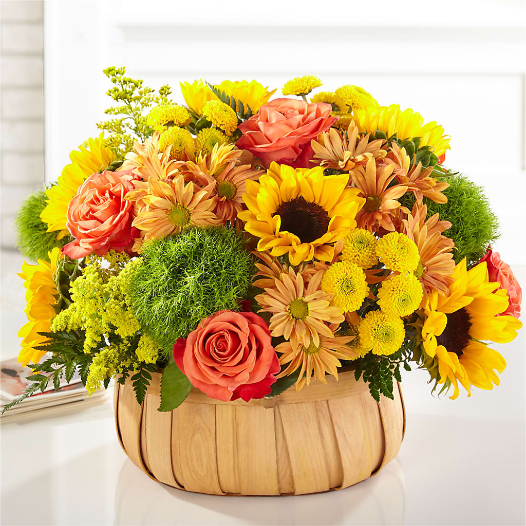 Harvest Sunflower Basket – My Florist, Calgary AB