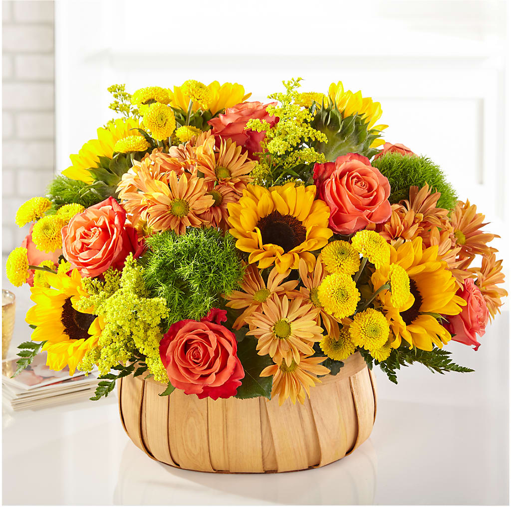 Harvest Sunflower Basket – My Florist, Calgary AB