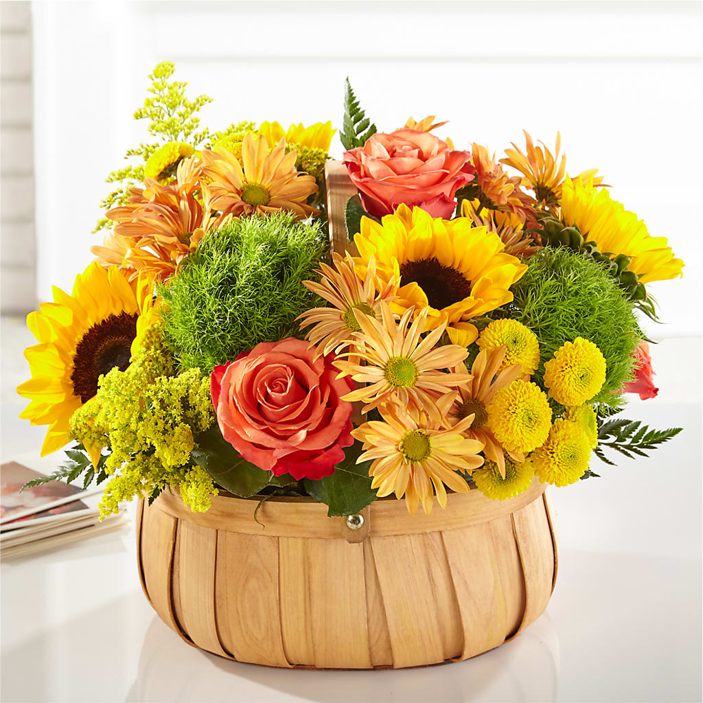 Harvest Sunflower Basket – My Florist, Calgary AB