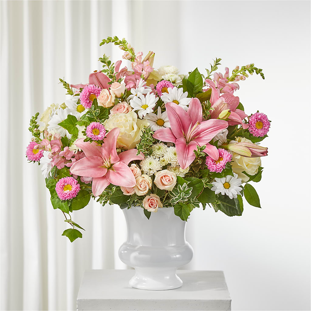 Empathetic Blooms Urn Arrangement – My Florist, Calgary AB