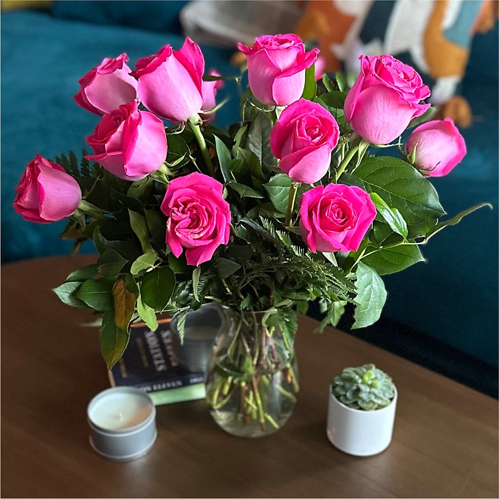 Long Stem Pink Rose Bouquet –  My Florist, Calgary AB