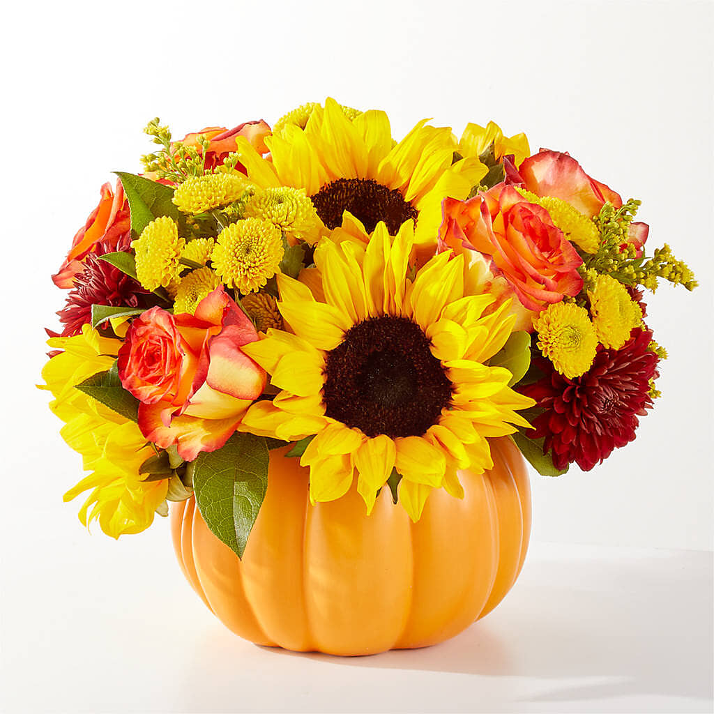 Golden Gourd Pumpkin Bouquet –  My Florist, Calgary AB