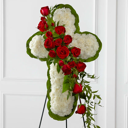 Floral Cross Easel –  My Florist, Calgary AB