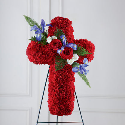 Faithful Hero Floral Cross –  My Florist, Calgary AB