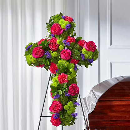 Tribute Rose Floral Cross –  My Florist, Calgary AB