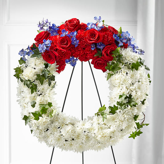 Patriotic Passion Wreath –  My Florist, Calgary AB
